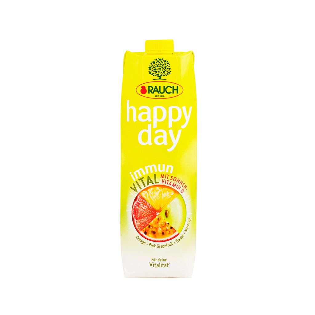 Բնական հյութ «Happy Day Immun Vital» նարինջ/թուրինջ/խաղող 1լ