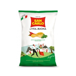 Чипсы `San Carlo` мята/перец чили 150г