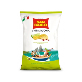 Chips `San Carlo` lime/paprika 150g