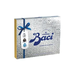 Շոկոլադե կոնֆետներ «Baci Assorted Sparkling Christmas Box Silver» 250գ