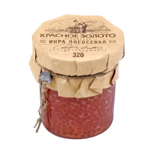 Ձկնկիթ «Krasnoe Zoloto» սաղմոնի /Գորբուշա/ 300գ