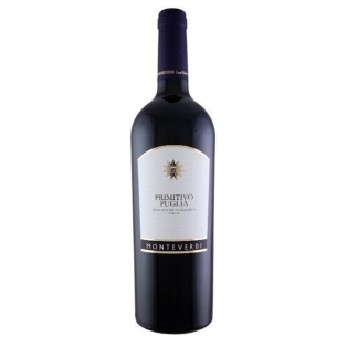 Wine `Monteverdi Primitivo Rosso` red, dry 750ml