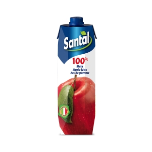 Natural juice `Santal` red apple 1l