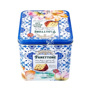 Թխվածքաբլիթ Valentino Panettone Pear/Chocolate 500գր թիթեղյա տուփ