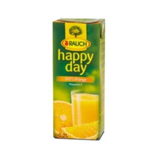 Натуральный сок `Happy Day` апельсин 200мл