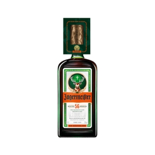 Liqueur `Jägermeister` 700ml  /1 metal cup as a gift/