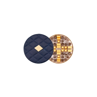 Շոկոլադե կոնֆետներ «Bostani. Round Leather Box/Dark Blue» 295գր
