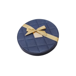 Շոկոլադե կոնֆետներ «Bostani. Round Leather Box/Dark blue» 316գր