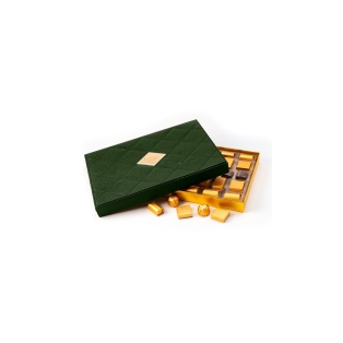 Շոկոլադե կոնֆետներ «Bostani. Rectangle Leather Box/Green» 260գր