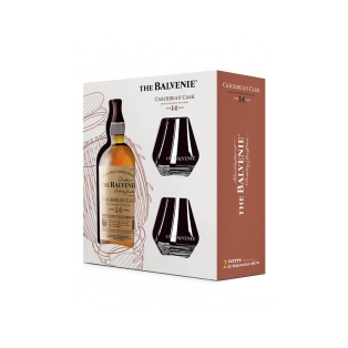 Whisky `Balvenie. Caribbean Cask` 14 Y.O. /2 glasses/ 700 ml