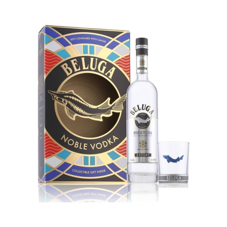 Օղի Beluga Noble 40% /տուփ+բաժակ/ 0.7լ