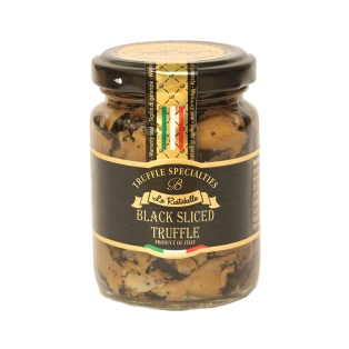 Canned black truffles `La Rustichella` sliced ​​90g