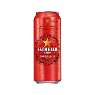 Пиво `Estrella Damm` ж/б 500мл