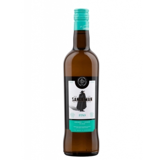 Wine `Sandeman Sherry Fino` white, dry 750ml
