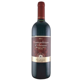 Wine `Montepulciano D'abruzzo DOC` red, dry 750ml