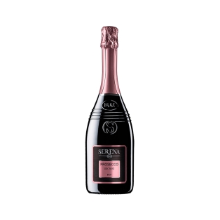 Вино игристое `Serena Prosecco Rose Brut` розовое, сухое 750мл