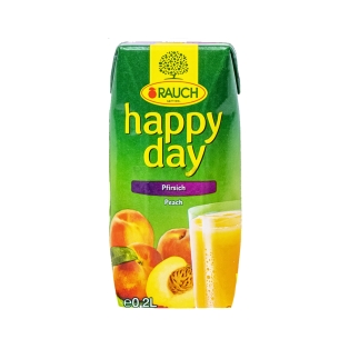 Натуральный сок `Happy Day` персик 200мл