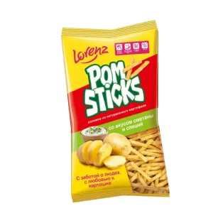Չիպս «Lorenz» թթվասերով /ձողիկներ/ 100գ