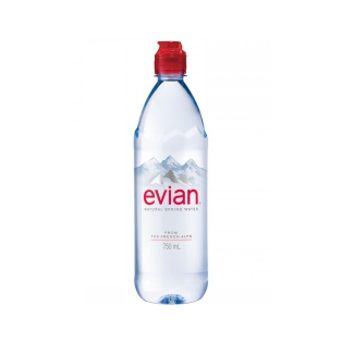 Բնական աղբյուրի ջուր «Evian» պ/շ 750մլ