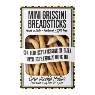 Հացիկ «Casa Vecchio Mini Grissini» ձիթապտղի յուղով 130գ