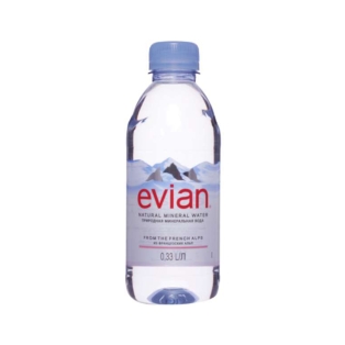 Բնական աղբյուրի ջուր «Evian» պ/շ 330մլ