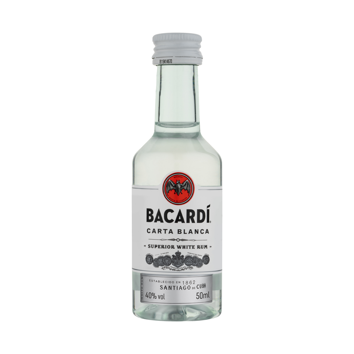 Ռոմ «Bacardi Carta Blanca» 50մլ
