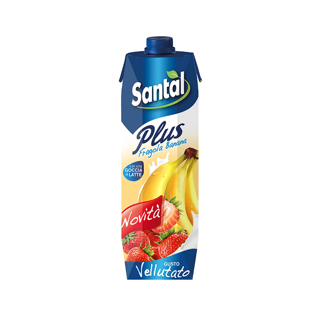 Բնական հյութ «Santal» ելակ/բանան 1լ