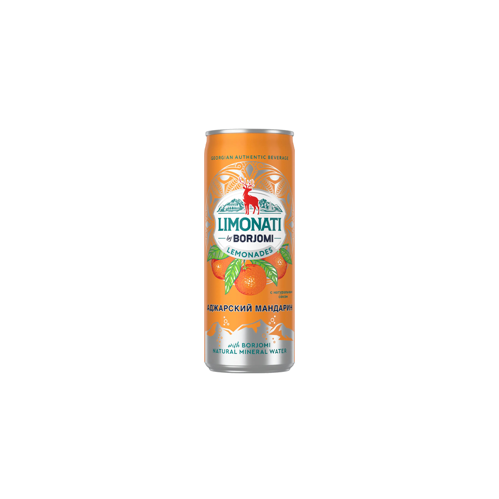 Զովացուցիչ ըմպելիք Limonati by Borjomi մանդարին 0.33լ