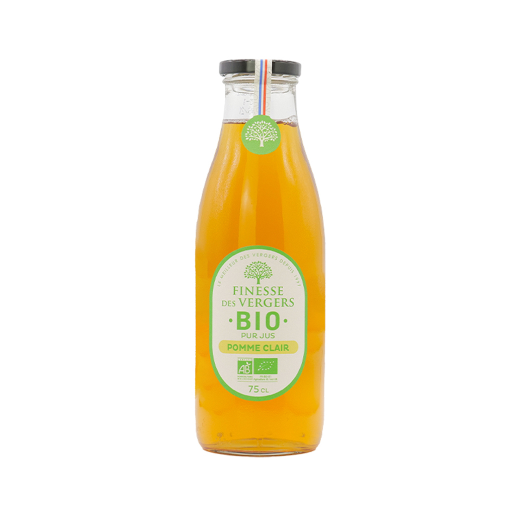 Natural juice `Finesse Des Vergers Bio` apple 750ml