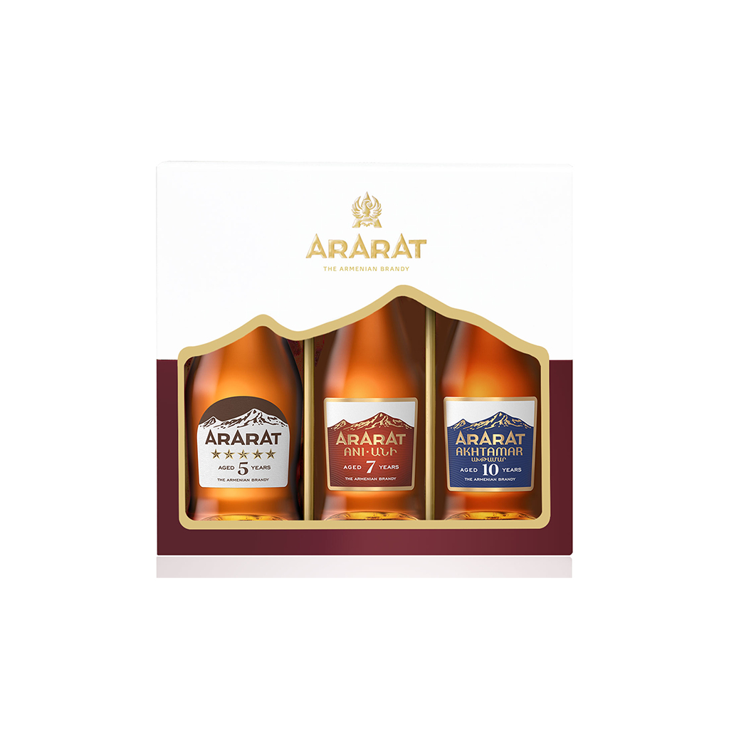 Brandy `Ararat` mini collection 3* 50ml