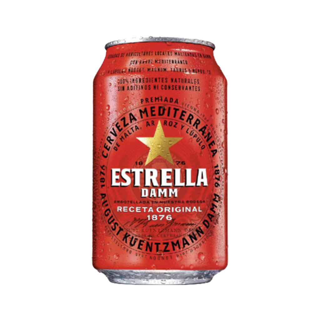 Beer `Estrella Damm` 330ml