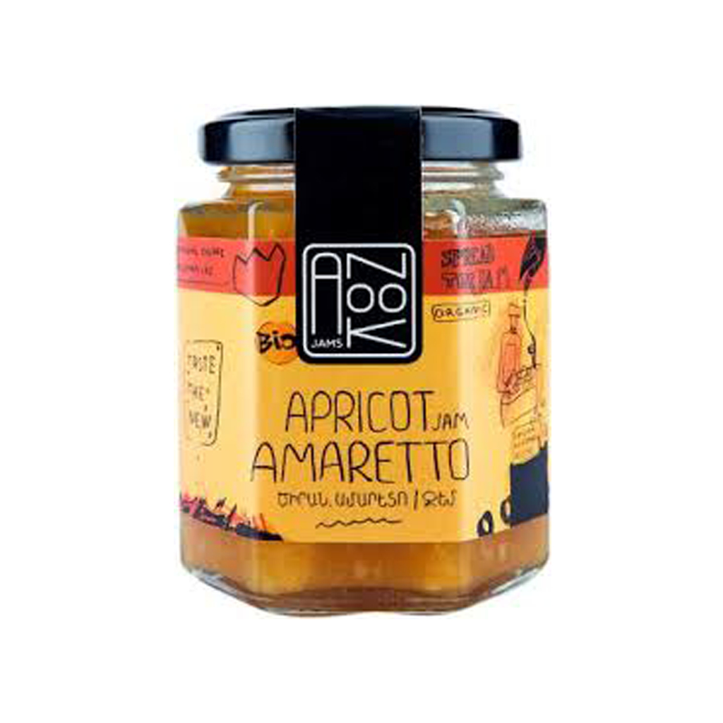 Apricot jam `Anook` with amaretto 200g