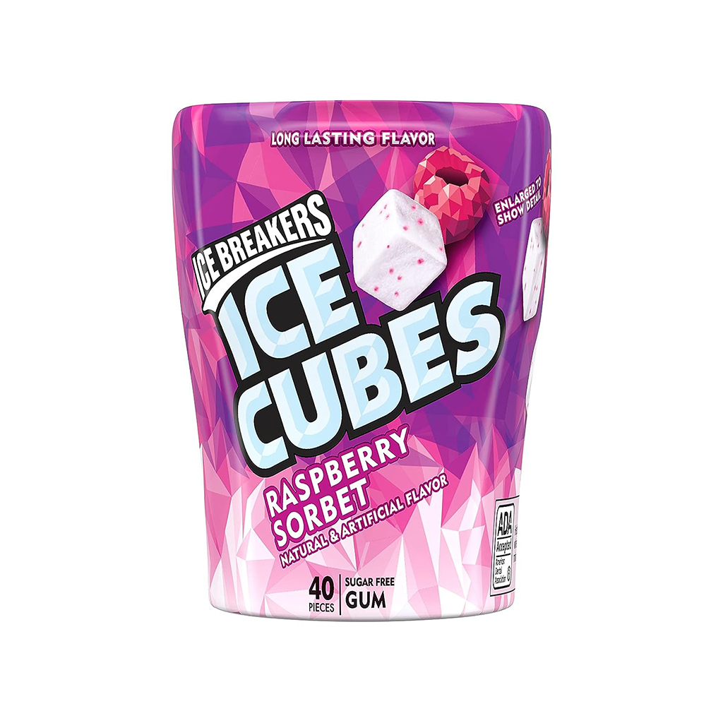 Chewing gum `Ice Breakers` raspberry sorbet