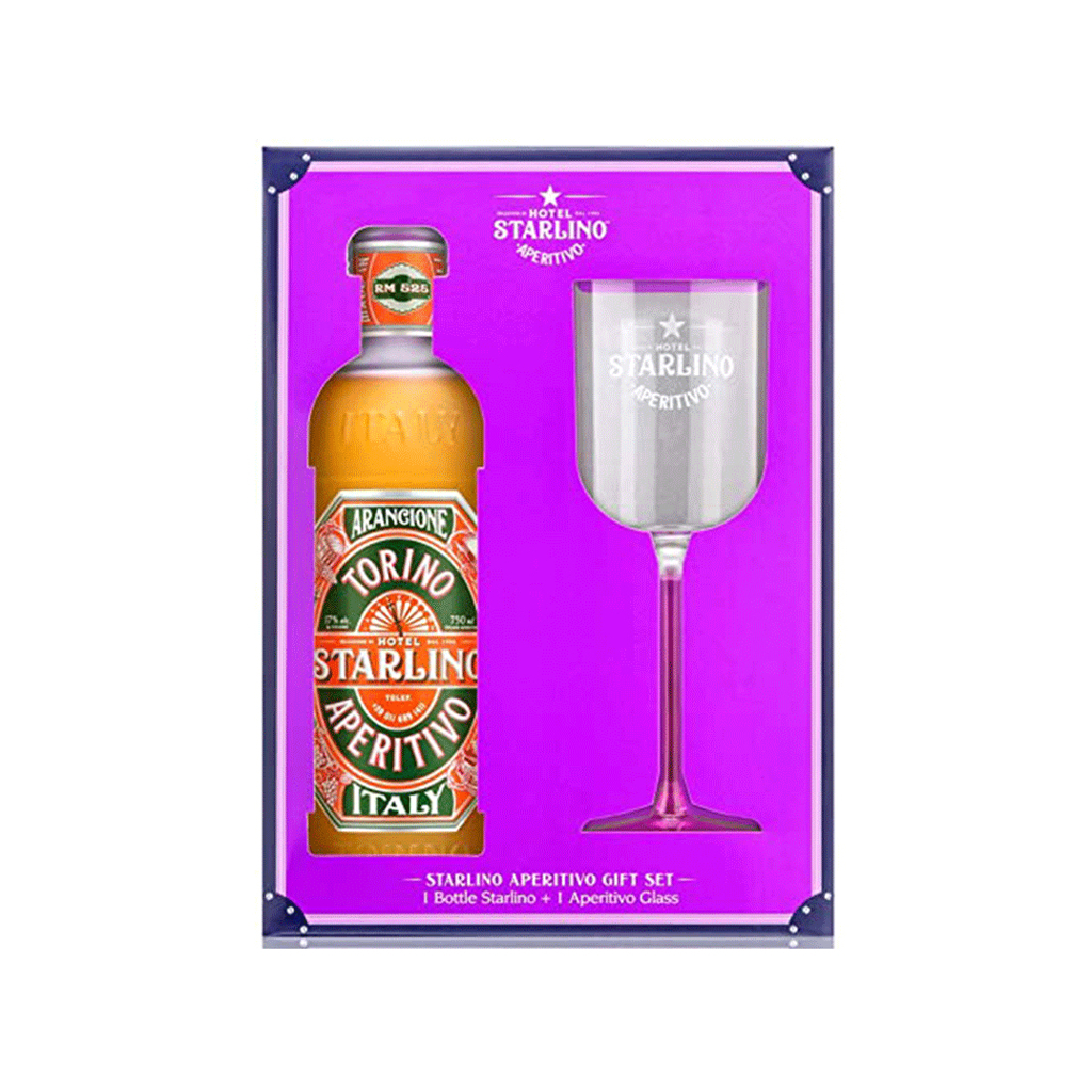 Aperitif `Starlino Aperitivo Orange` /with glass/ 750ml
