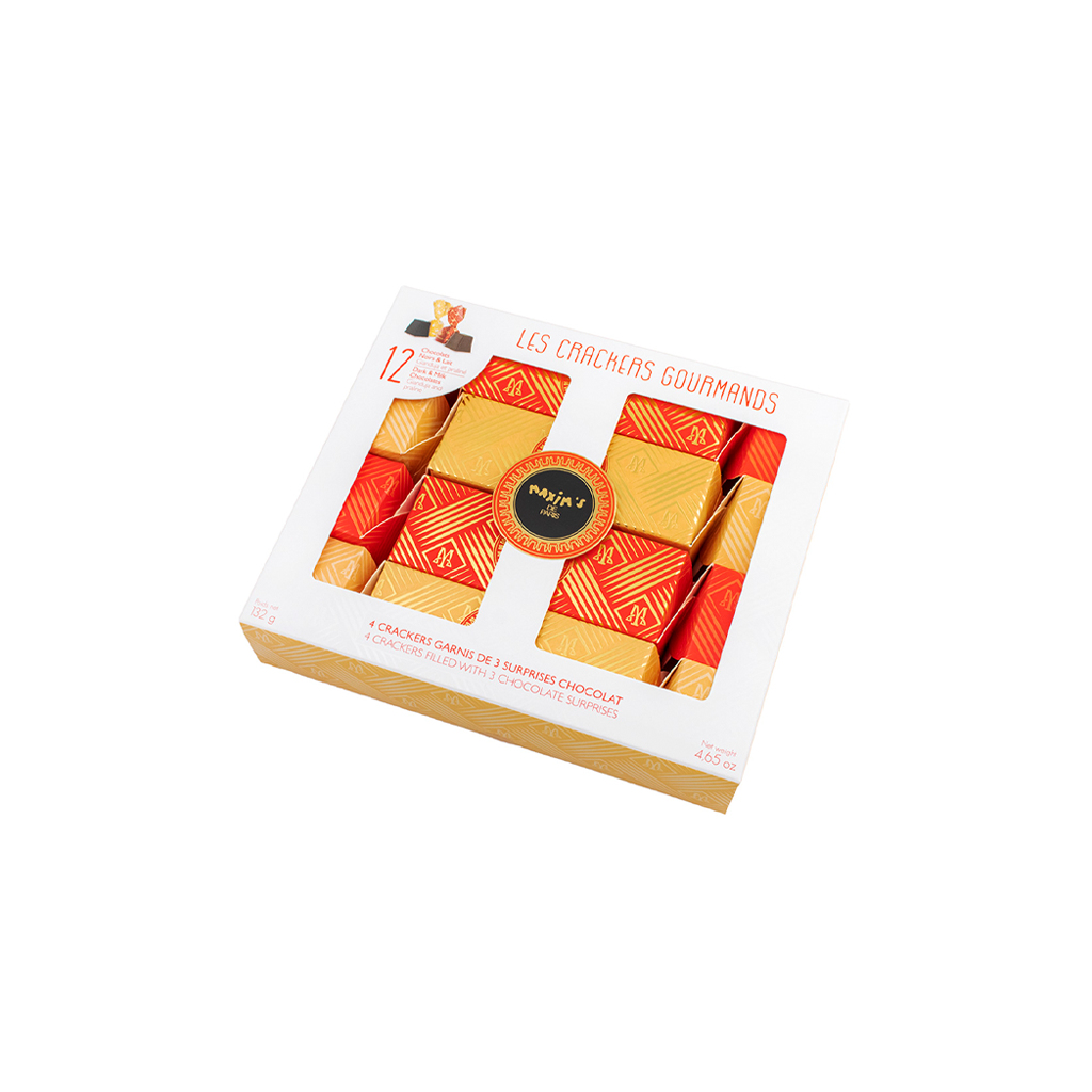Chocolate candies `Maxims Les Crackers Gourmands` 132g