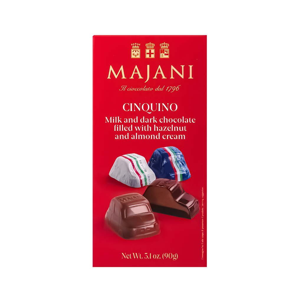 Chocolate candies `Majani Cinquino` hazelnut/almond 90g