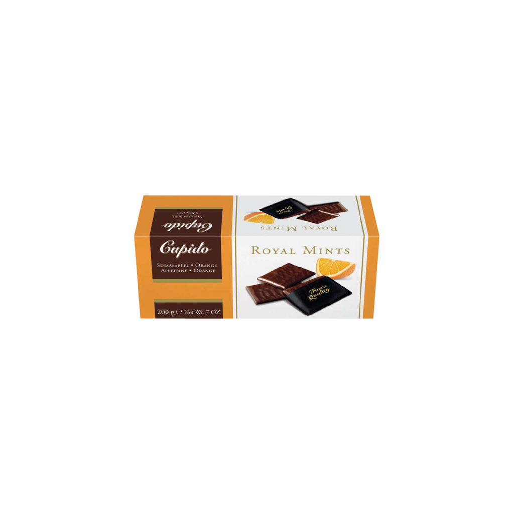 Chocolate candies `Cupido Royal Orange` oragne 200g