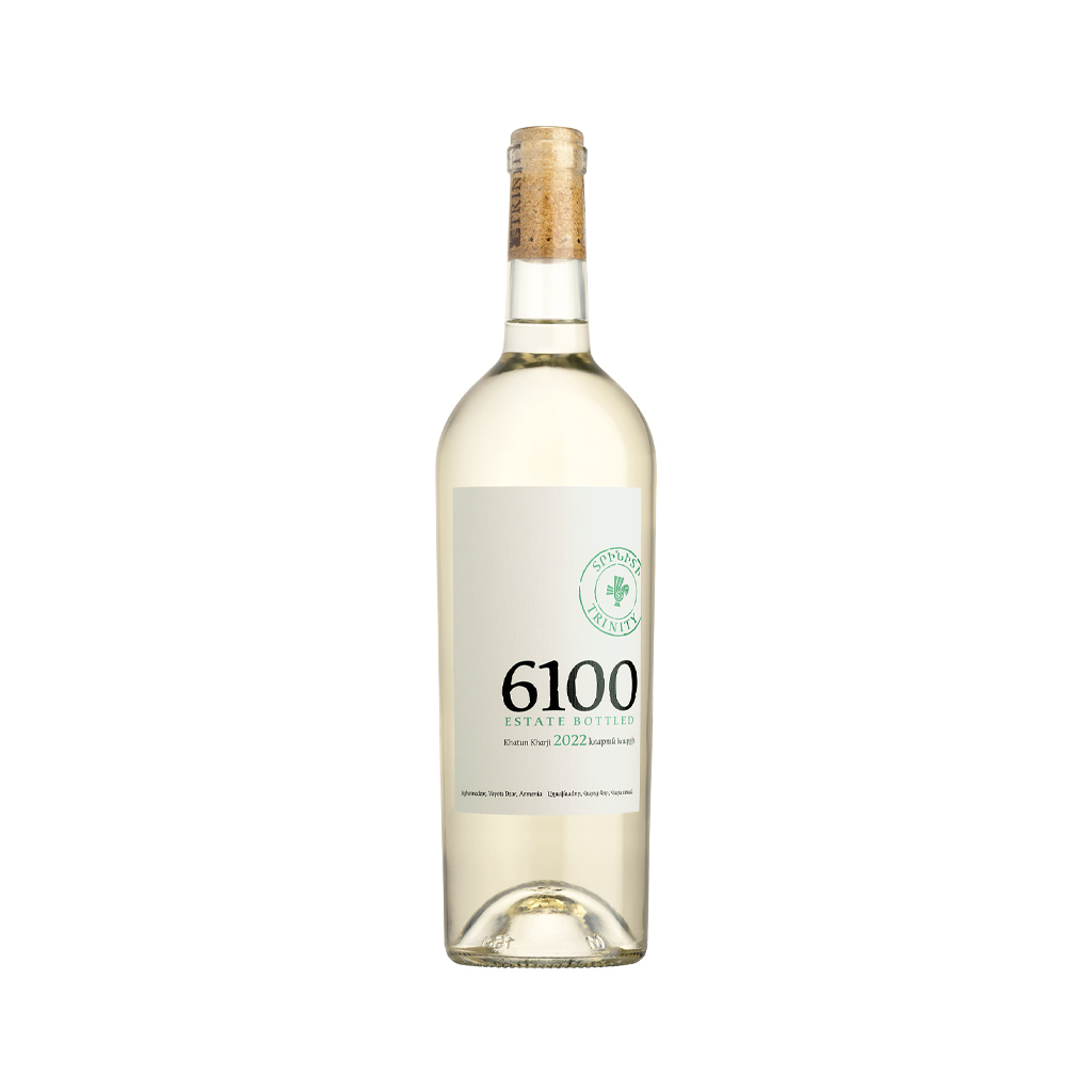 Wine `Trinity 6100` white, dry 750ml