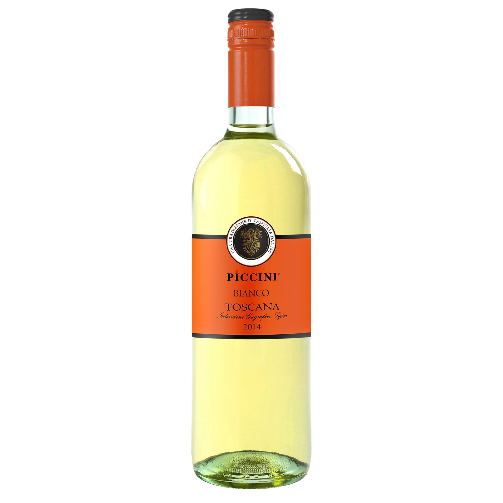 Вино `Piccini Toscana` белое, сухое 750мл