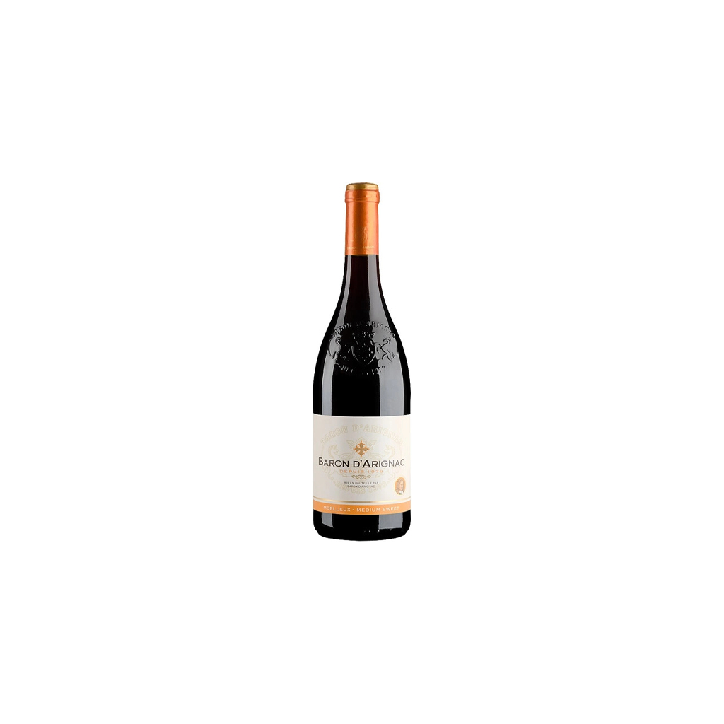 Wine `Baron d'Arignac` red, semi-sweet 750ml