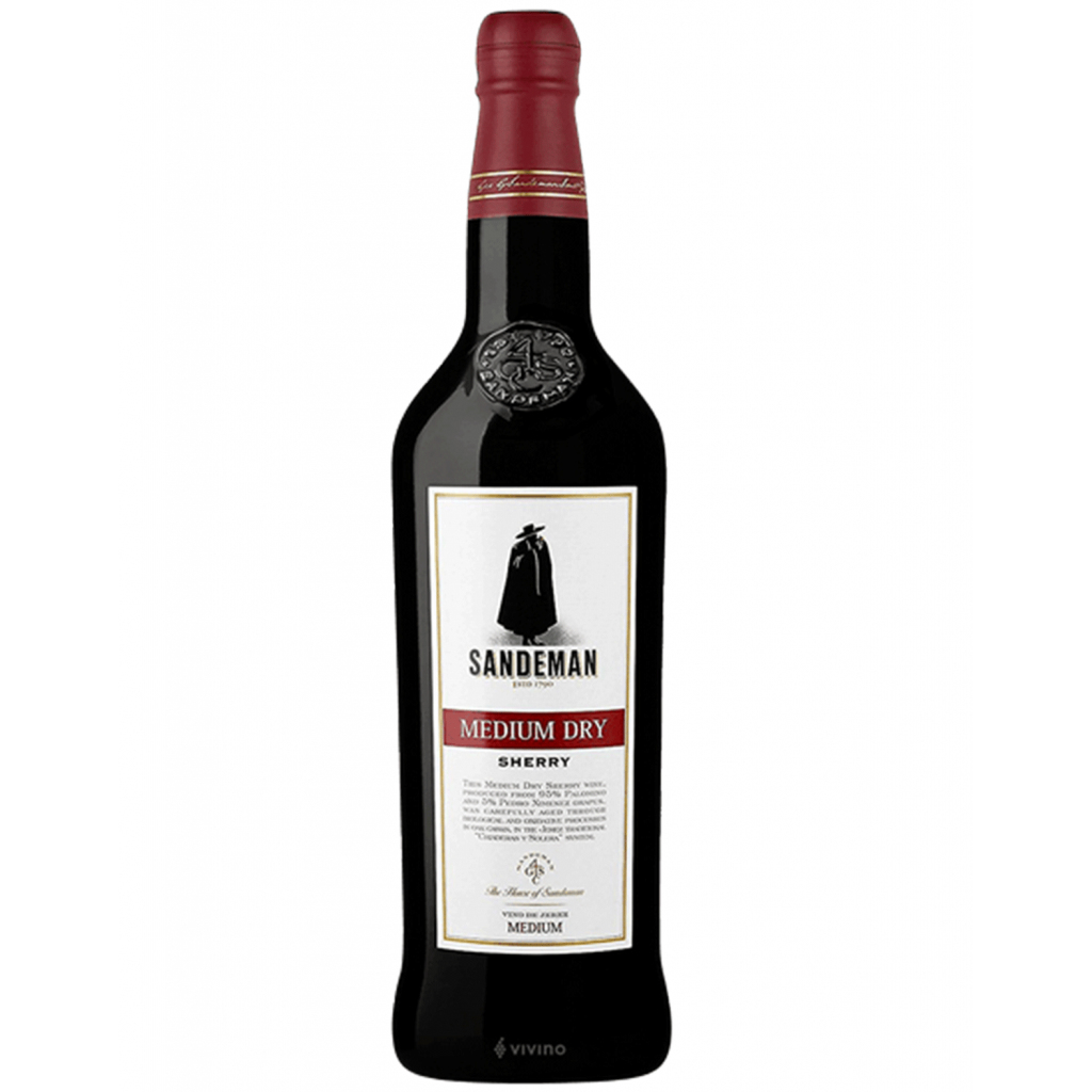 Wine `Sandeman Medium Dry Sherry` semi-dry 750ml