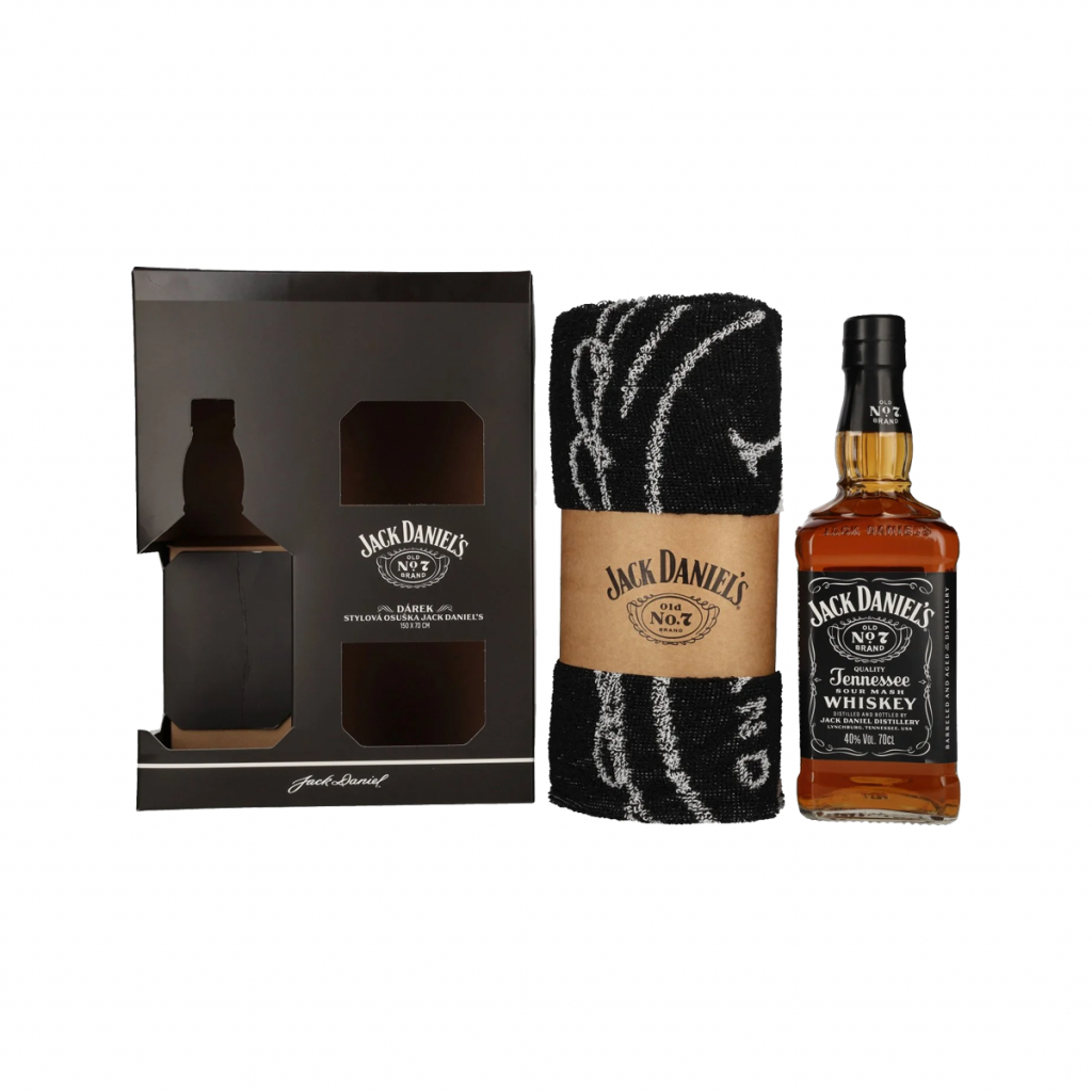 Վիսկի Jack Daniels + Towel 0.7լ 40%