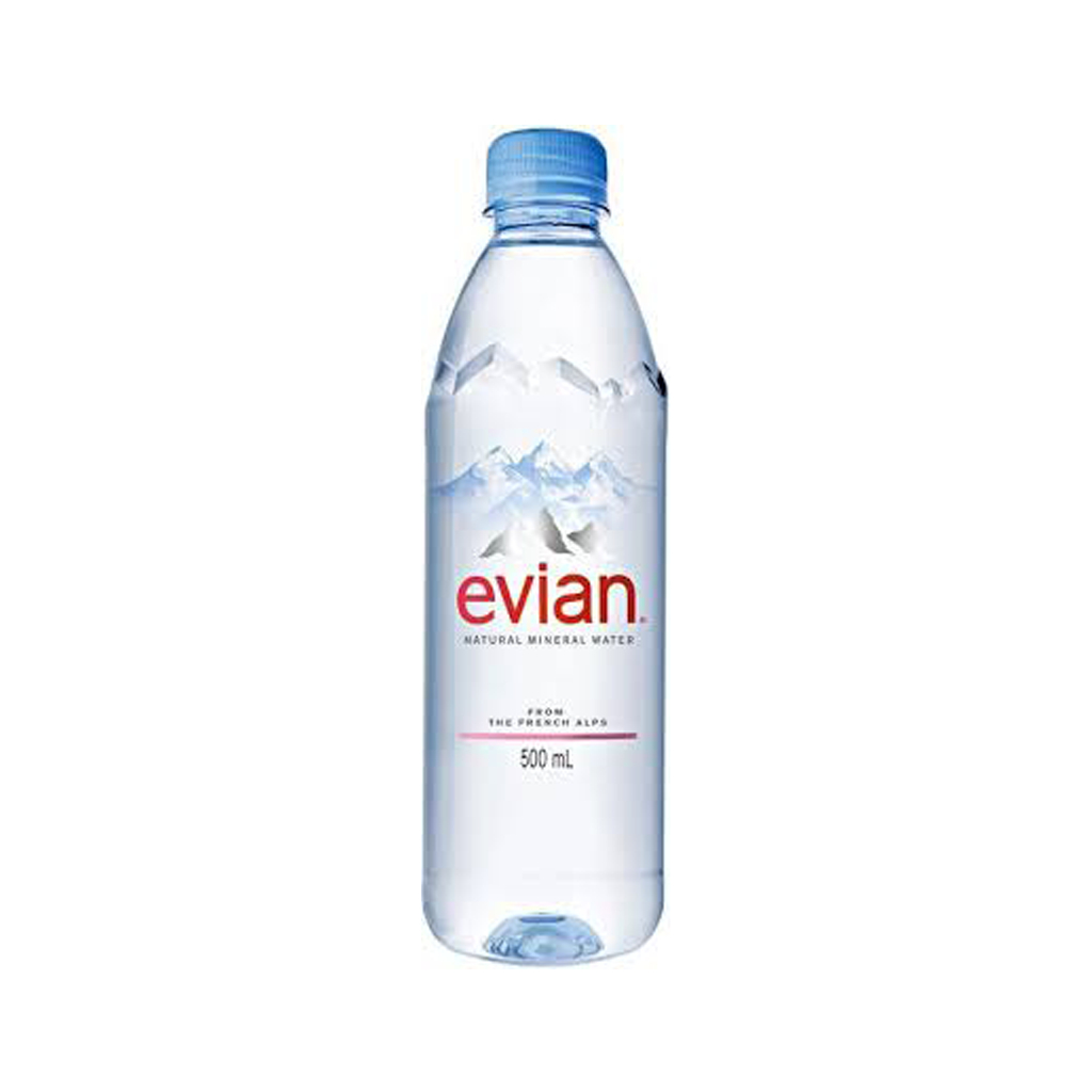 Բնական աղբյուրի ջուր «Evian» պ/շ 500մլ