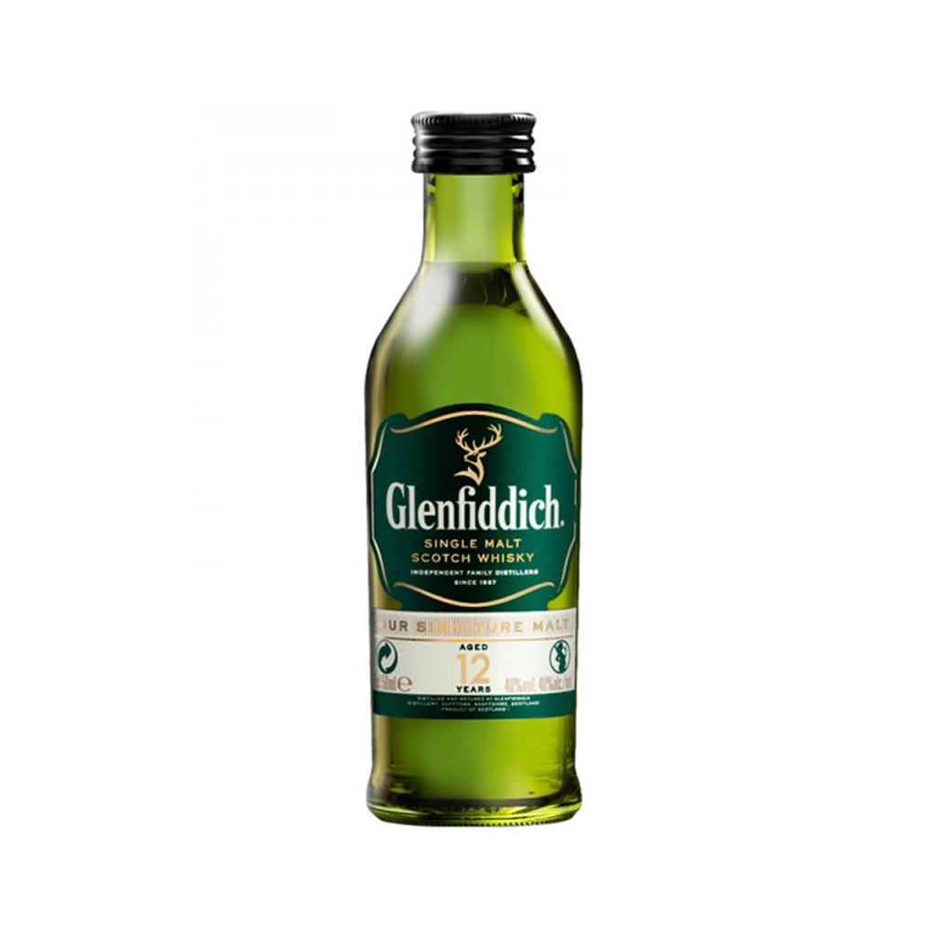 Виски `Glenfiddich` 12 лет 50мл