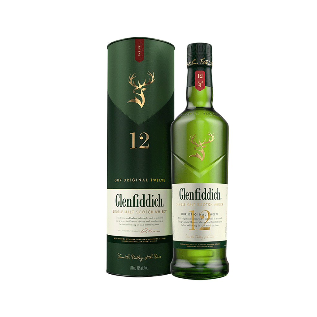 Whisky `Glenfiddich` 12 Y.O. 700ml