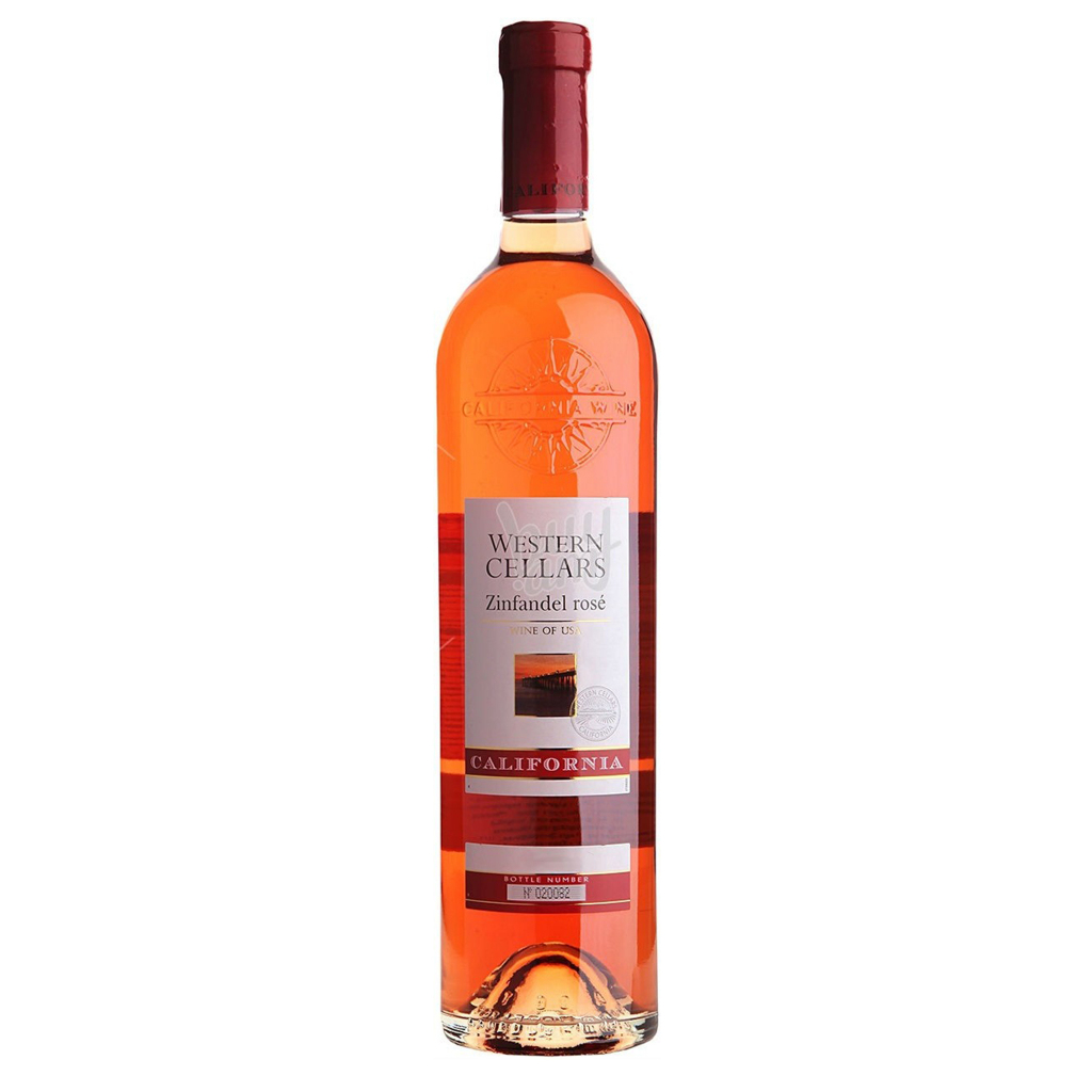 Wine `Western Cellars Zinfandel Rose California` rose, dry 750ml