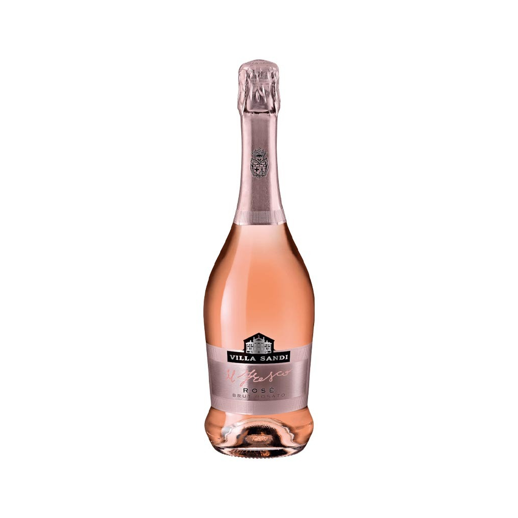 Sparkling wine `Villa Sandi Il Fresco Spumante Brut` rose, dry 750ml