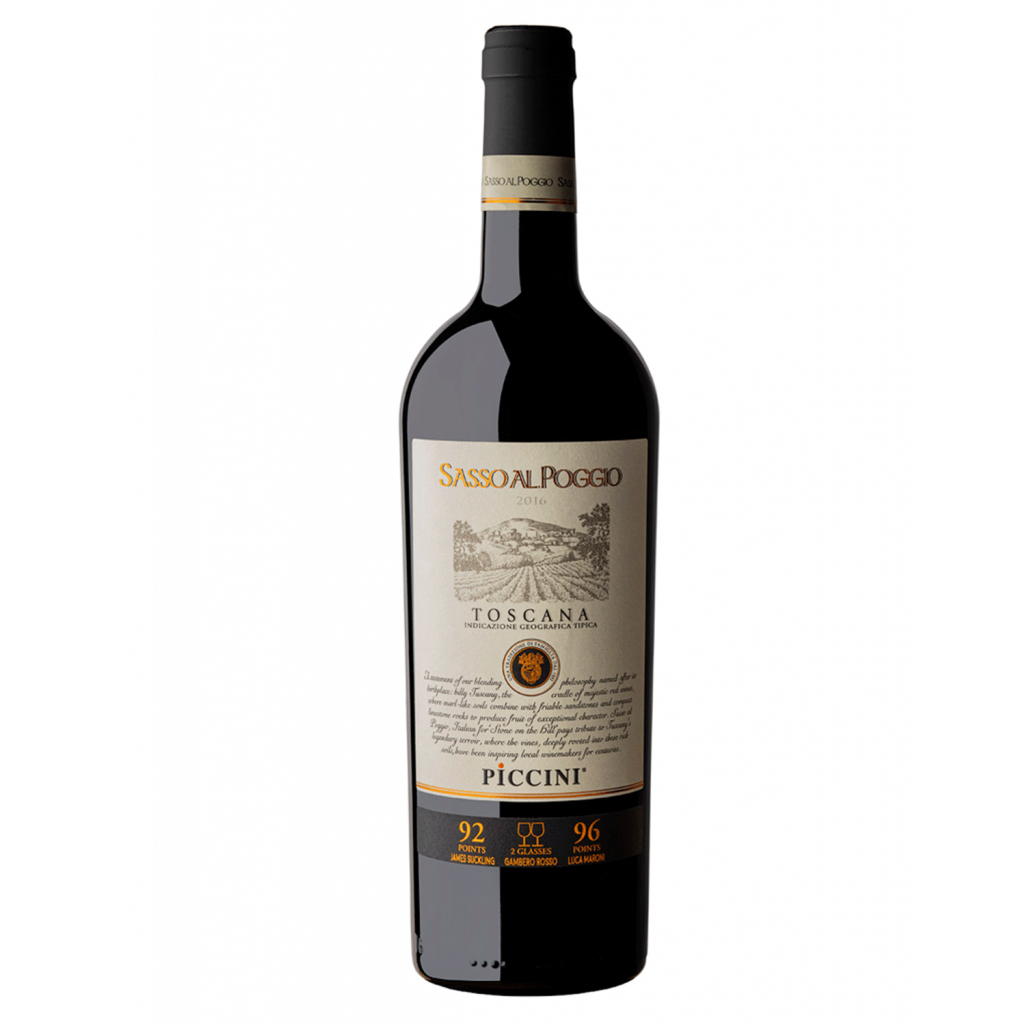 Գինի «Piccini Sasso Al Poggio Rosso Toscana IGT» կարմիր, չոր 750մլ