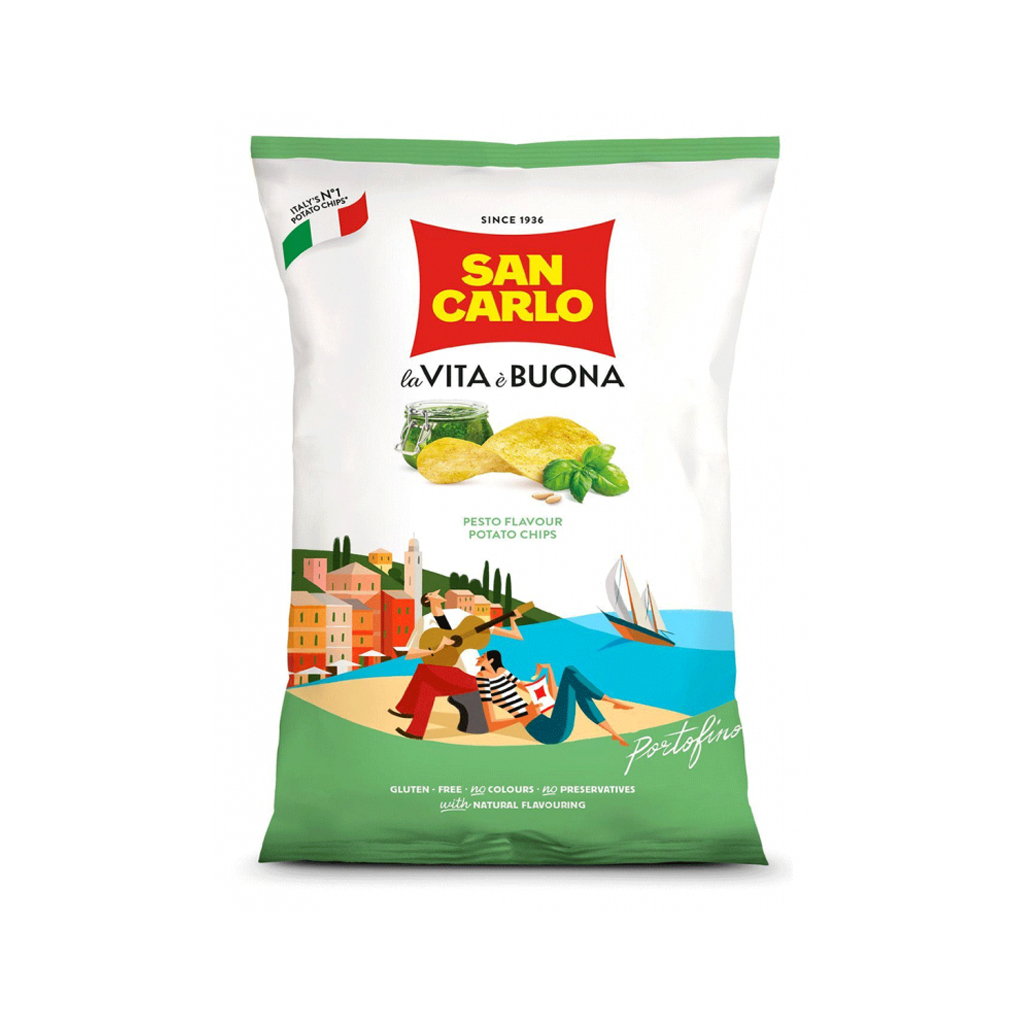 Չիպս «San Carlo Pesto» 150գ
