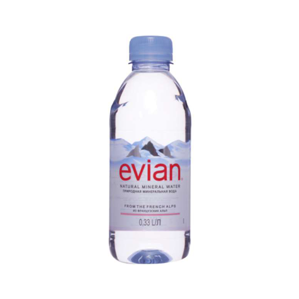 Բնական աղբյուրի ջուր «Evian» պ/շ 330մլ